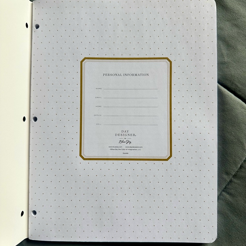 Blue Sky Floral Planner - Green, Pink, and Yellow - Picture 3 of 5